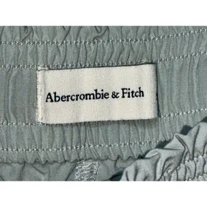 Abercrombie & Fitch Sage Green Stretch Woven Jogger Pants Sweatpants Size Small thumbnail 3