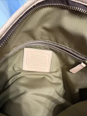 Coach Peyton Signature Crossbody Shoulder Bag Brown with Light Tan Trim F26186 thumbnail 3