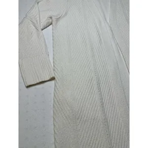 Simply Vera Vera Wang Long Cardigan Sweater White Textured Knit Women’s XL thumbnail 2