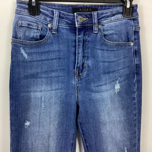 Risen High Rise Distressed Hem Flare Jeans Size 26/3 thumbnail 2