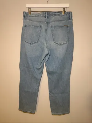 White House Black Market Curvy Straight Jeans Women 10 Light Wash thumbnail 5