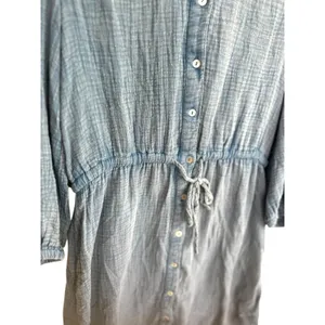 C&C California Dress Marie Double Cotton Gauze Shirtdress M‎ Coastal Minimalist thumbnail 4
