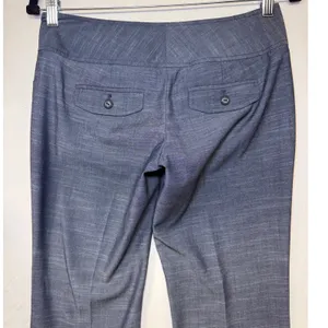 The Limited Drew Fit Dress Pants‎ Size 0 Blue Gray Wide Leg Flare Office NWT thumbnail 8