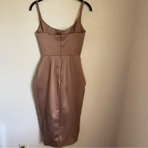 House Of CB Bianca‎ Dress in Mocha size XS NWOT thumbnail 7