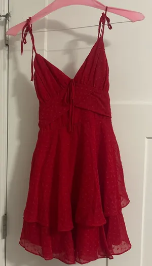 B Darlin Red Dress thumbnail 1
