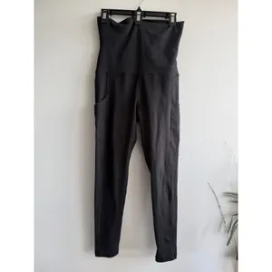 OFFLINE by Aerie The Hugger Foldover Leggings Black High Rise Side Pockets M‎ thumbnail 3