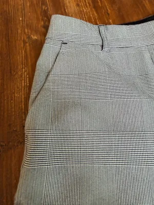 Express ankle dress pants size 4R black, white and gray thumbnail 2