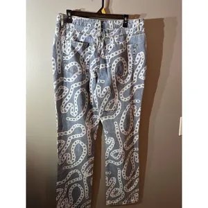 Spoon Jeans Womens Size 13 Distressed Chain‎ Print Straight Leg Denim NWT thumbnail 4