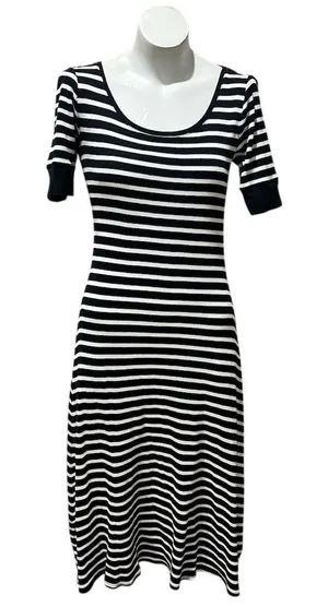 Lauren Ralph Lauren Women's Striped Bodycon Dress Black & White Standard Size S thumbnail 1