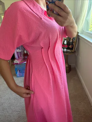 Cool fabric pink dress. S thumbnail 11