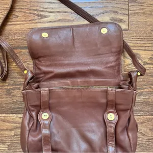 Vintage Brio! Brown Cross Body Satchel Shoulder Bag thumbnail 15