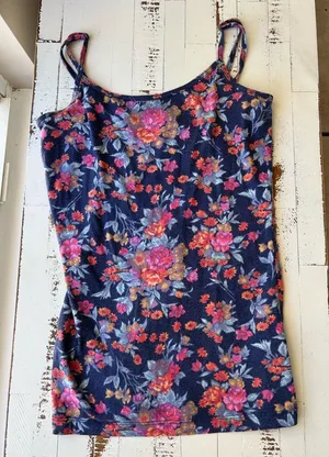 PAC sun Nollie floral tank top. Size small. thumbnail 1