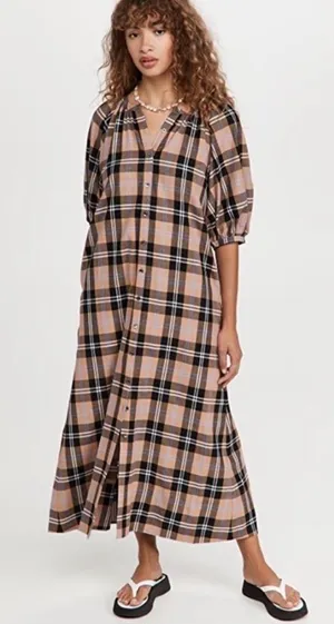 Staud Vincent Dress in Cotton Twill Womens Size S thumbnail 1