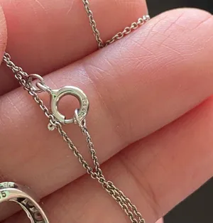 SAI 925 Pink Ribbon Cancer Sterling Silver 18” Necklace thumbnail 9