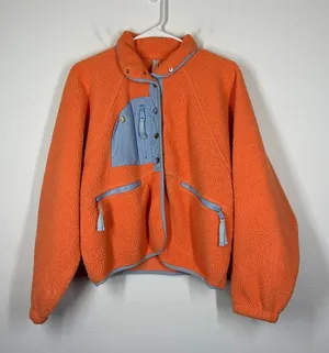 FLAW Free People Rocky Ridge Fleece Jacket Size XS thumbnail 1