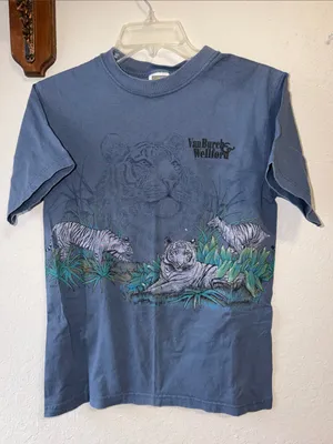 Vintage White Tiger T Shirt Van Burch & Wellford thumbnail 1