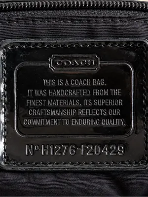 Coach Signature Black & Silver Jacquard Tote Bag – Style F20429 thumbnail 6