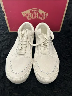 VANS old skool platform pearls lace up low top shoes sneakers women’s 8 new thumbnail 3