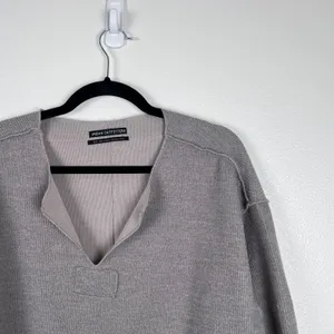 Urban Outfitter Women's Jax Inside Out‎ Oversized Sweater Grey Sz S thumbnail 5