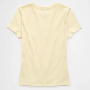 American Eagle Yellow Ribbed Women's Top thumbnail 4