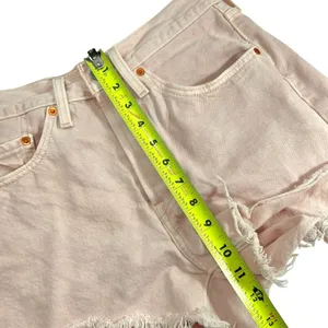Levi’s Pink 501 Button Fly Denim Shorts‎ thumbnail 8