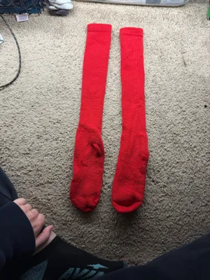 Red softball socks Size M thumbnail 2