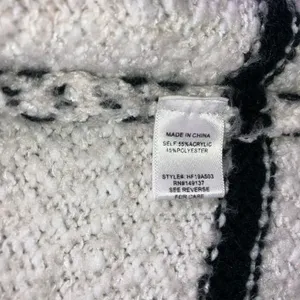 HYFVE Open Front‎ Long Cardigan Sweater Women Large Striped Knit Casual Cozy thumbnail 11