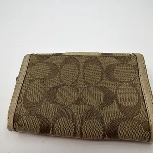 Coach Brown Signature C Canvas Bifold Wallet thumbnail 3