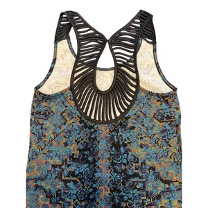 Free People Tapestry Digital Damsel Bodycon Mini Dress Women’s Size S Neon Glow thumbnail 6