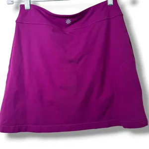 Athleta Berry Purple Athletic Golf Tennis Running Skirt Built-in Shorts Skort thumbnail 6