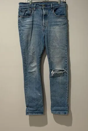Levi's 501 Original Fit Stretch Women’s Jeans Straight Fit High Rise button Fly thumbnail 1