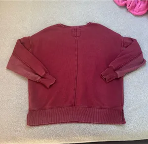 Aerie Maroon Crewneck Oversized thumbnail 3