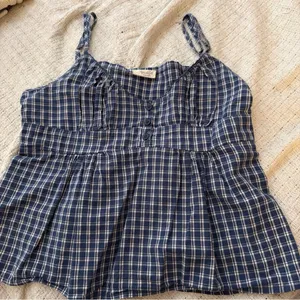 Brandy Melville Navy Checkered Camisole thumbnail 1