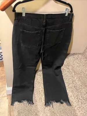 We The Free We The Free Black Distressed Maggie Mid-Rise Straight Jeans thumbnail 4