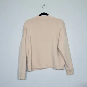 Madewell Avalon Pink Hemp-Cotton Mockneck Sweatshirt Size Medium thumbnail 9