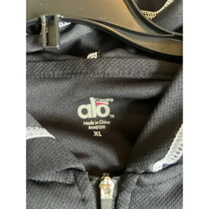 Alo CoolFit Black 1/4‎ zip athletic top size XL thumbnail 6