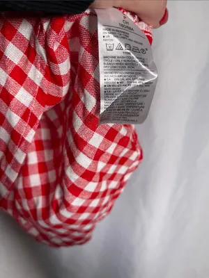 Old Navy Womens Red Gingham Linen Blend Halter Top New Small thumbnail 3
