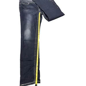 Vintage Seven For All Mankind Bootcut Jeans Women's 12 Dark Wash EUC Denim thumbnail 11
