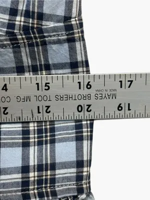 Hollister Blue Plaid Halter Peplum Top Women’s M Button Front Ruffle Y2K thumbnail 6