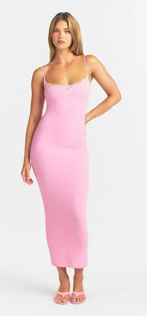 Skims fits everybody lace long slip dress thumbnail 2