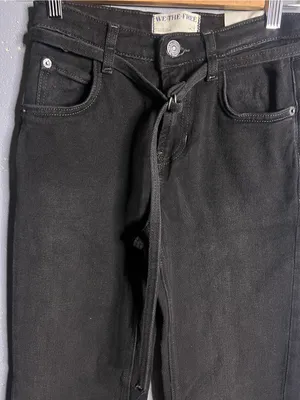 FREE PEOPLE~We The Free Sabine Slim Straight Leg Bootcut Jeans Size 24 NWT thumbnail 7