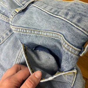 Agolde Parker Denim Shorts Size 25 Blue Distressed Frayed Cutoff High Rise thumbnail 6