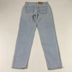 Vintage Levis 550 Jeans Womens 13 Long Light Wash‎ Relaxed Tapered High Rise 90s thumbnail 11