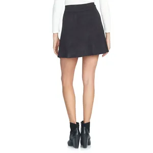 NWT 1.STATE Colorblock Faux Suede A-Line Miniskirt thumbnail 2