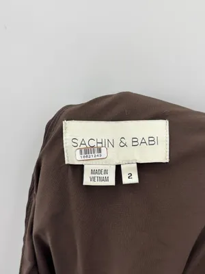 Sachin & Babi One Shoulder Keely Gown in‎ Brown thumbnail 7