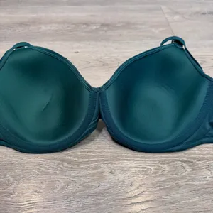 Soma Embraceable Perfect Coverage Underwire Bra Dark Teal‎ Green Lace 36DD thumbnail 5