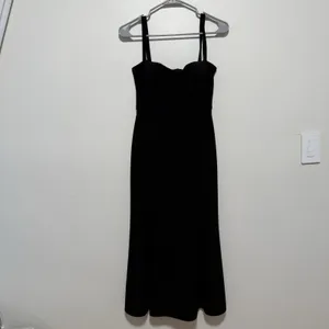 Bec + Bridge Black Bustier Midi‎ Dress Size 4 thumbnail 2