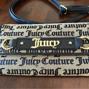 Juicy Couture Gothic Juicy Jacquard Wallet on a String Crossbody Purse EUC thumbnail 3