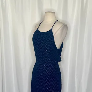 NWT! Calypso St. Barth HOSS INTROPIA Midnight Navy Blue Embellished Dress 36 / 4 thumbnail 6