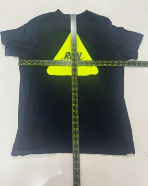 Nike “RUN” graphic t-shirt featuring a bold neon yellow triangle logo thumbnail 4